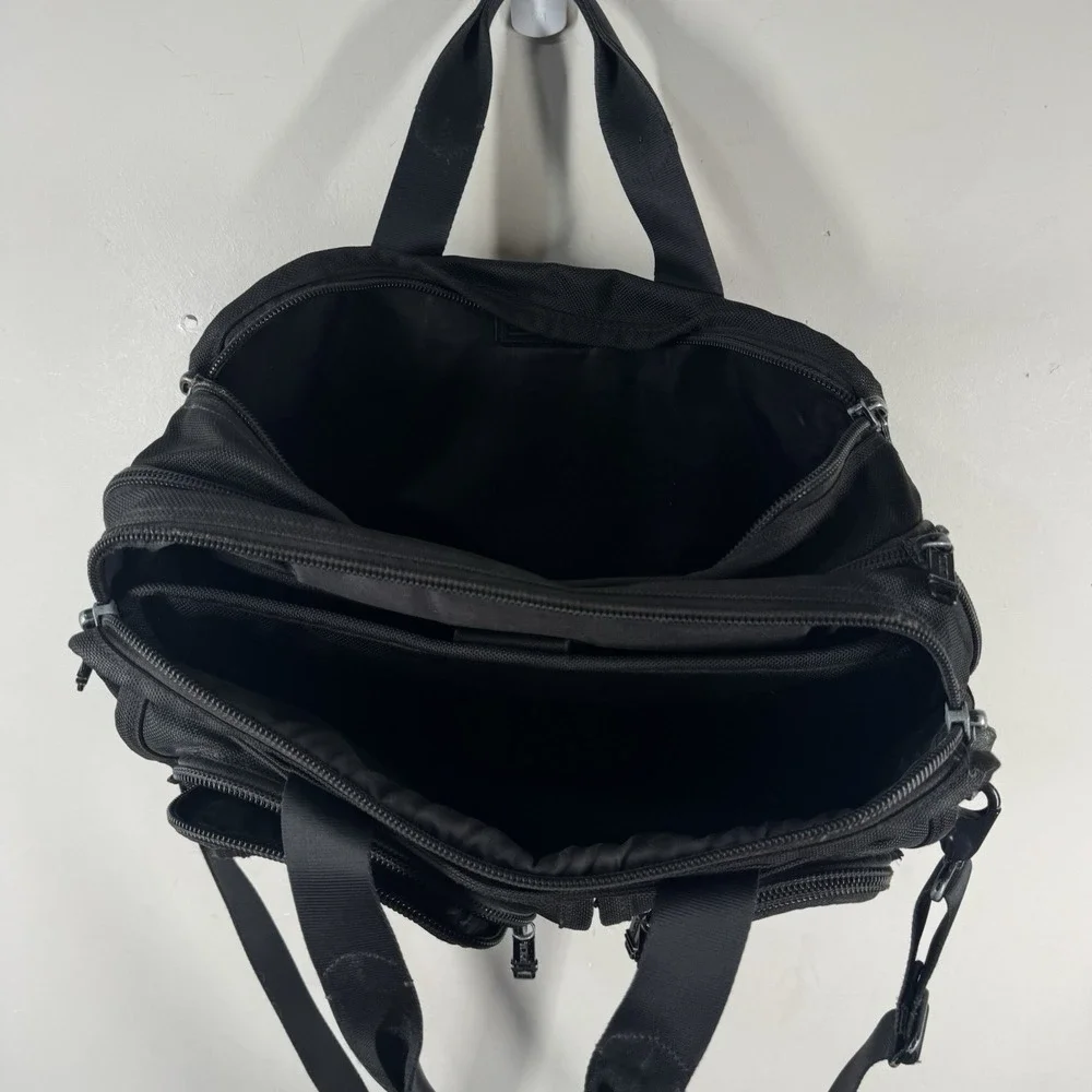 TUMI Alpha T-Pass 26141DH Laptop Bag Expandable Briefcase Luggage Black Nylon